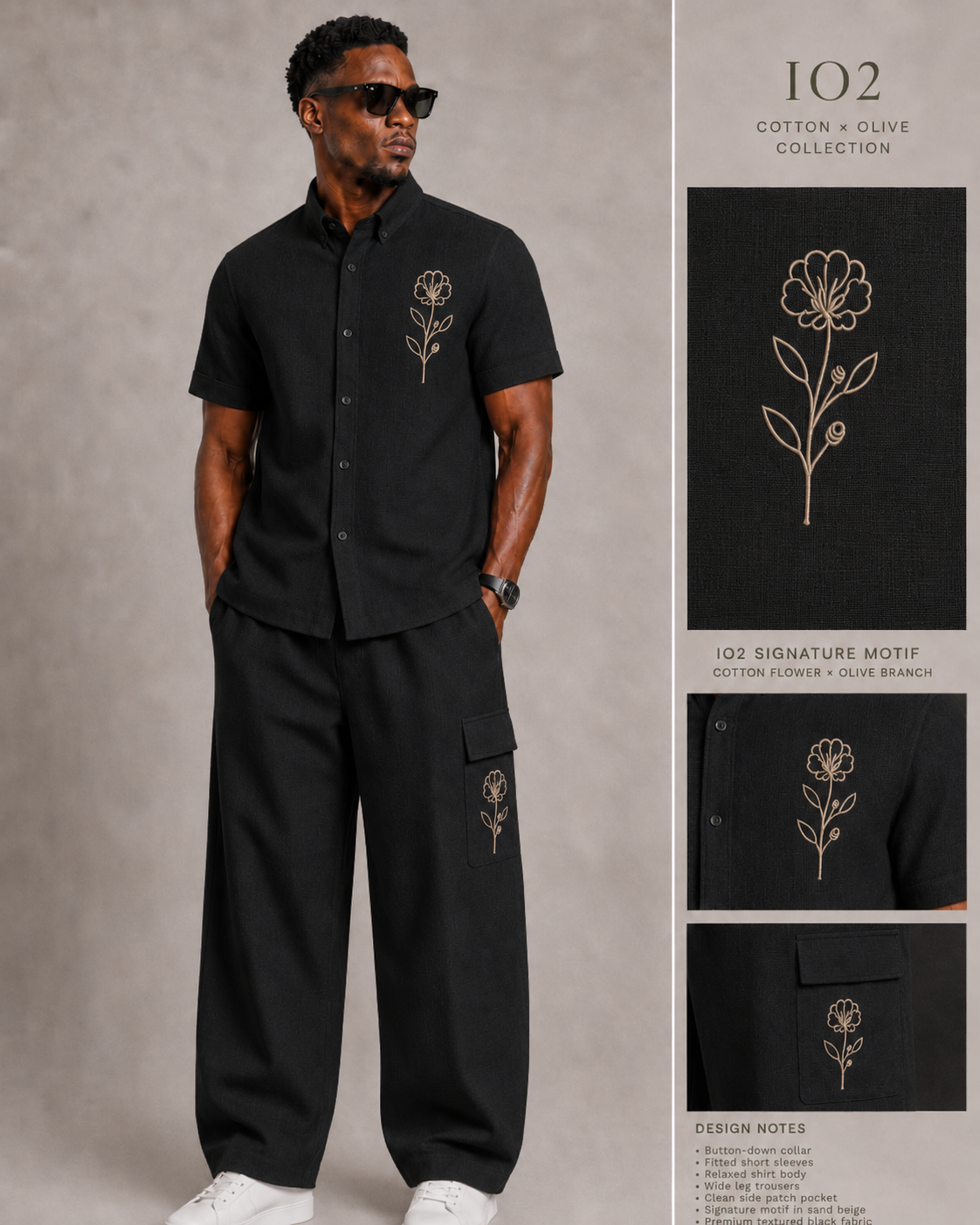 Rootline Noir styled look